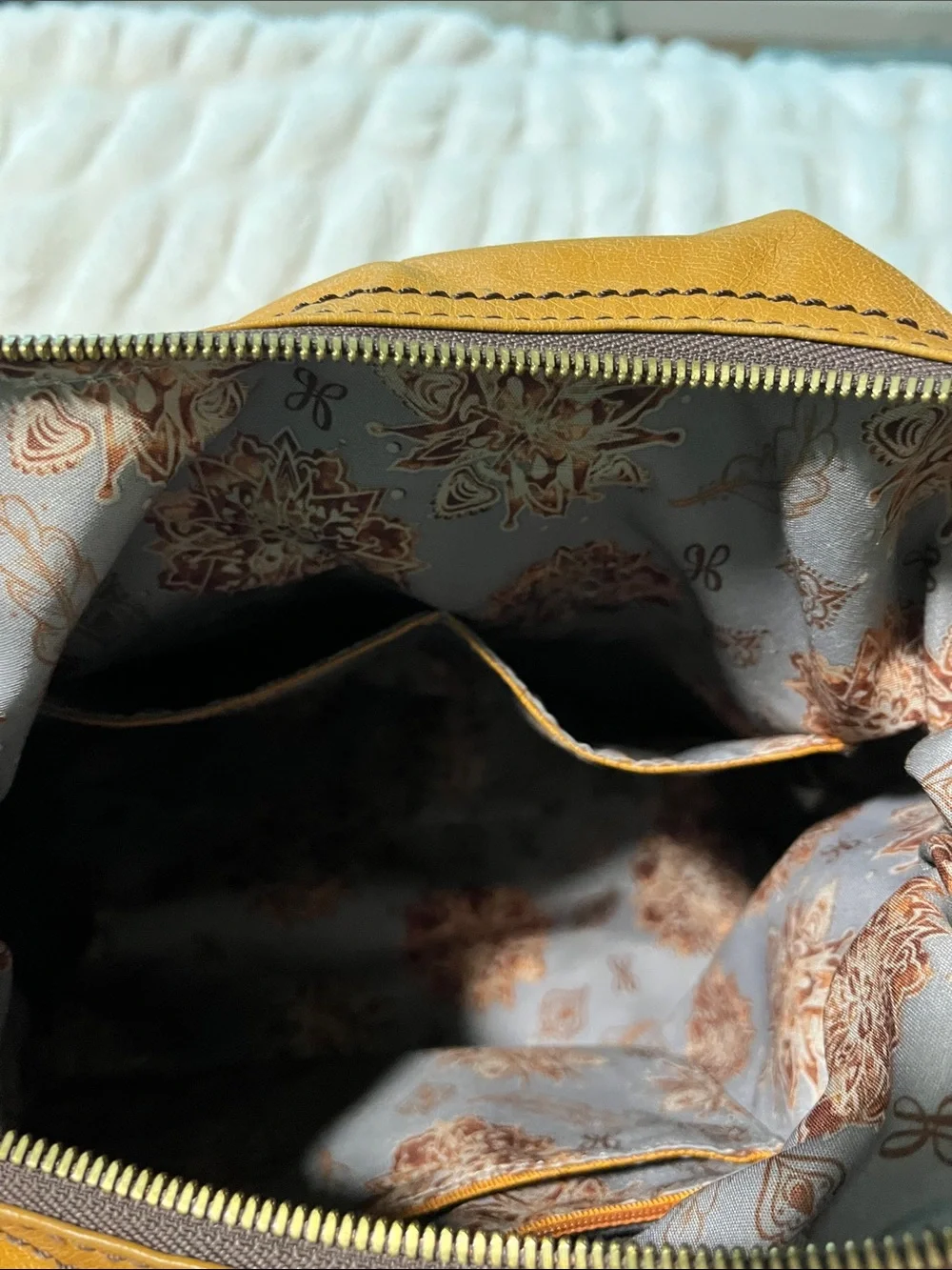 HOBO Genuine Leather Mustard Yellow Shoulder Bag | Soft Leather Hobo Purse